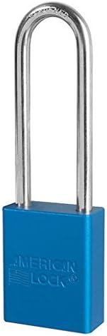 American Lock A1107BLU Lockout Padlock Keyed Different Blue 1-7/8H