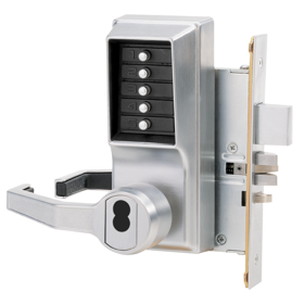 DORMAKABA Dormakaba L8146B-26D-41 Mortise Combination Lever Lock Key Override, Lockout, 6/7-Pin SFIC Prep, Less Core