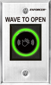 SECO LARM SECO-LARM SD-927PKC-NEQ Wallplate, Request-To-Exit Sensor, IR, Indoor, No Touch/Exit, 1-Gang, 4 Sensing Range, 12 Volt DC