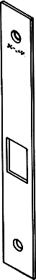 SCHLAGE SCHLAGE LOCK 09-662-613 Armor Front for L9010 Passage and L9040 Privacy Mortise Locks