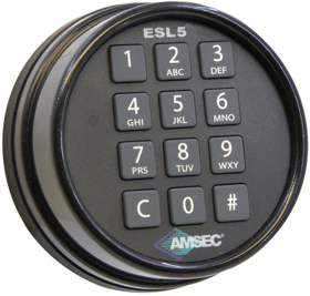 AMSEC AMERICAN SECURITY PRODUCTS 0616187 Black Nickel ESL5 Electronic Keypad Retro-Fit Kit