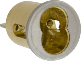 YALE Accentra 1212 26D Yale Rim Cylinder Housing Only Less Core 6 Pin Satin Chrome