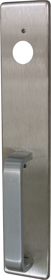 PRECISION HARDWARE Precision Hardware 1703A-630 Nightlatch Trim Pull Handle x Plate Less Rim Cylinder for Rim and Vertical Rod Exit Devices