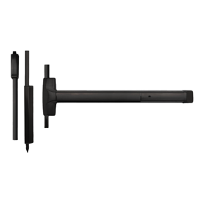 DETEX Detex 20-693-36X84 Advantex Wide Stile Surface Vertical Rod Exit Only Device No Trim Hex Dogging 36in x 84in