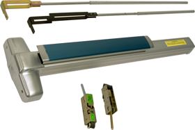 VON DUPRIN VON DUPRIN 9947EO-F-626-36 Fire Rated CVR Concealed Vertical Rod Exit Device 36
