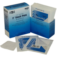 First Aid Only 3100 Sterile Gauze Pad 2 x 2 10/Box