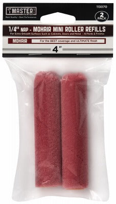 BSC PREFERRED Bsc Preferred 60199TV Mohair Roller Cover Refill 4in 2 Pack