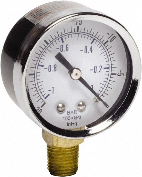 GAST Gast AA640 Vacuum Gauge 2 Inch 1/4 Npt Rotary Vane