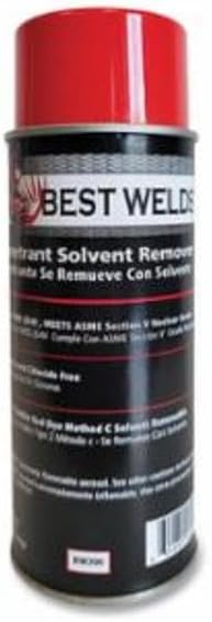 Best Welds RW200 Solvent Removable Penetrant 12.5 oz Can Pack of 12