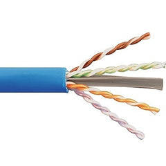 ICC ICCABP6ABL 650MHz CAT6A Bulk Cable with 23 AWG UTP Solid Wires, CMR Jacket, 1000' Blue