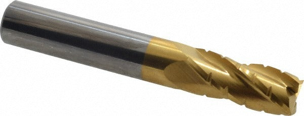 HERTEL Hertel 2500508 Roughing End Mill 3/8 in 4 Flute Tin Carbide