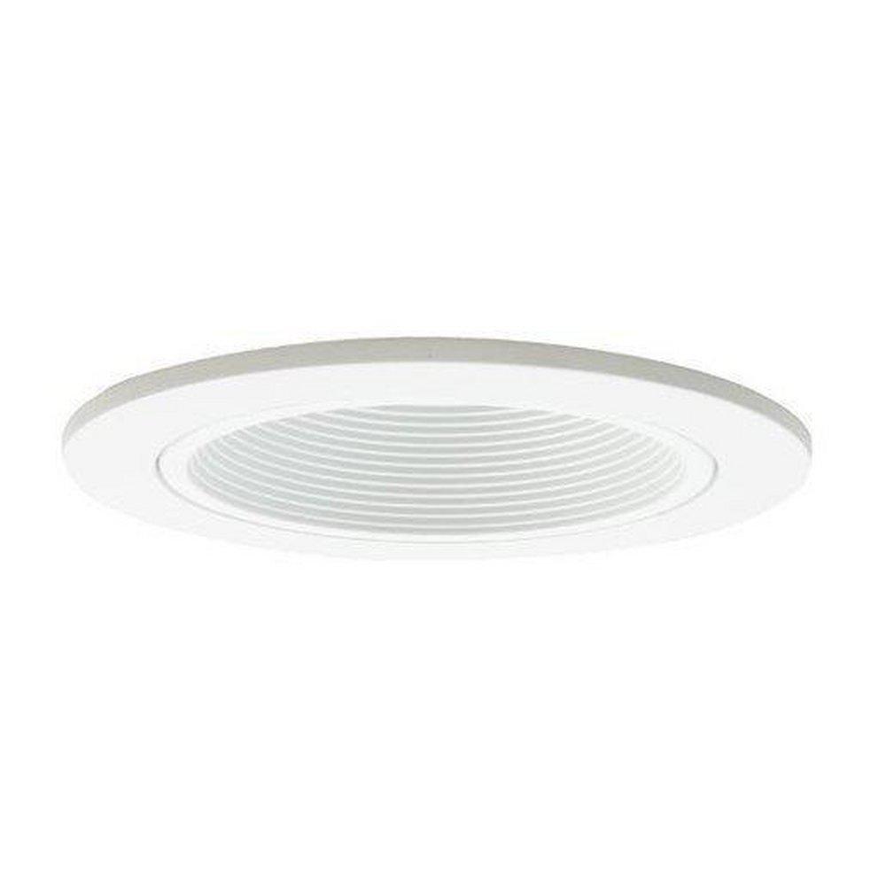 Elite Lighting B401W-WH Metal Stepped Baffle Trim in White