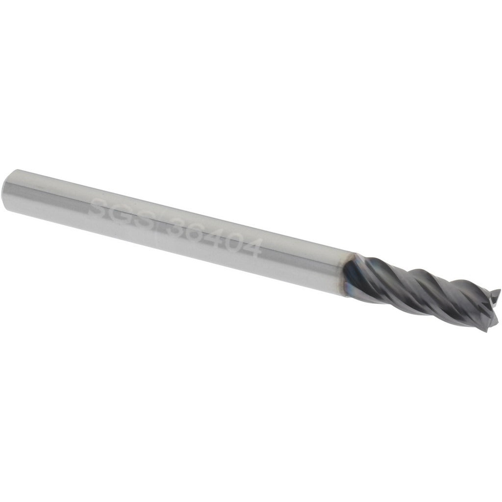 KYOCERA SGS PRECISION TOOLS Sgs 36404 Square End Mill 1/8 in 4 Flute Solid Carbide Altin