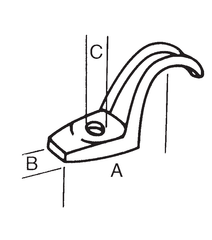 Steel Electric Products 132 1/2 Inch Zinc Plated Malleable Iron 1-Hole Conduit Strap