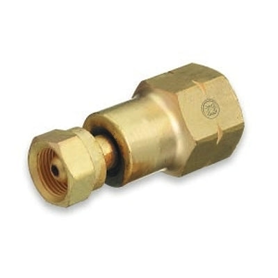 Western Enterprises 324 Brass Cylinder Adaptor CGA-200 MC Acetylene to CGA-510 POL Acetylene