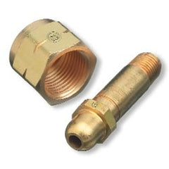 Western Enterprises 76 Regulator Inlet Nipple Butane Propane 1/4 in NPT 2-1/2 in Brass CGA-555