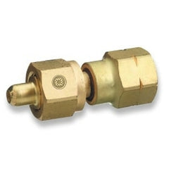 Western Enterprises 808 Brass Cylinder Adaptor From CGA-350 Hydrogen To CGA-580 Nitrogen