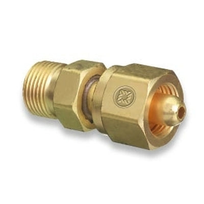 Western Enterprises 827 Brass Cylinder Adaptors, From CGA-346 Air To CGA-540 Oxygen