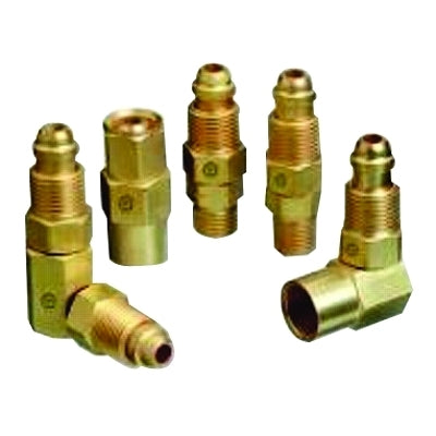 Western Enterprises AW-432B Inert Arc Hose & Torch Adaptor Brass Straight Male/Female RH to RH