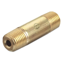 Western Enterprises BN-4-20HP Pipe Thread Nipples 3000 PSIG Brass 1/4 in NPT 2 in Long