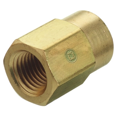 Western Enterprises BF-4-2HP Pipe Thread Reducer Couplings Brass 1/4 In 1/8 In NPT 3,000 PSIG