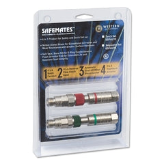 Western Enterprises QDF10 Safemate Quick Connect Sets w/Flash Arrestors Torch to Hose Oxygen/Fuel Gas Quick Connects