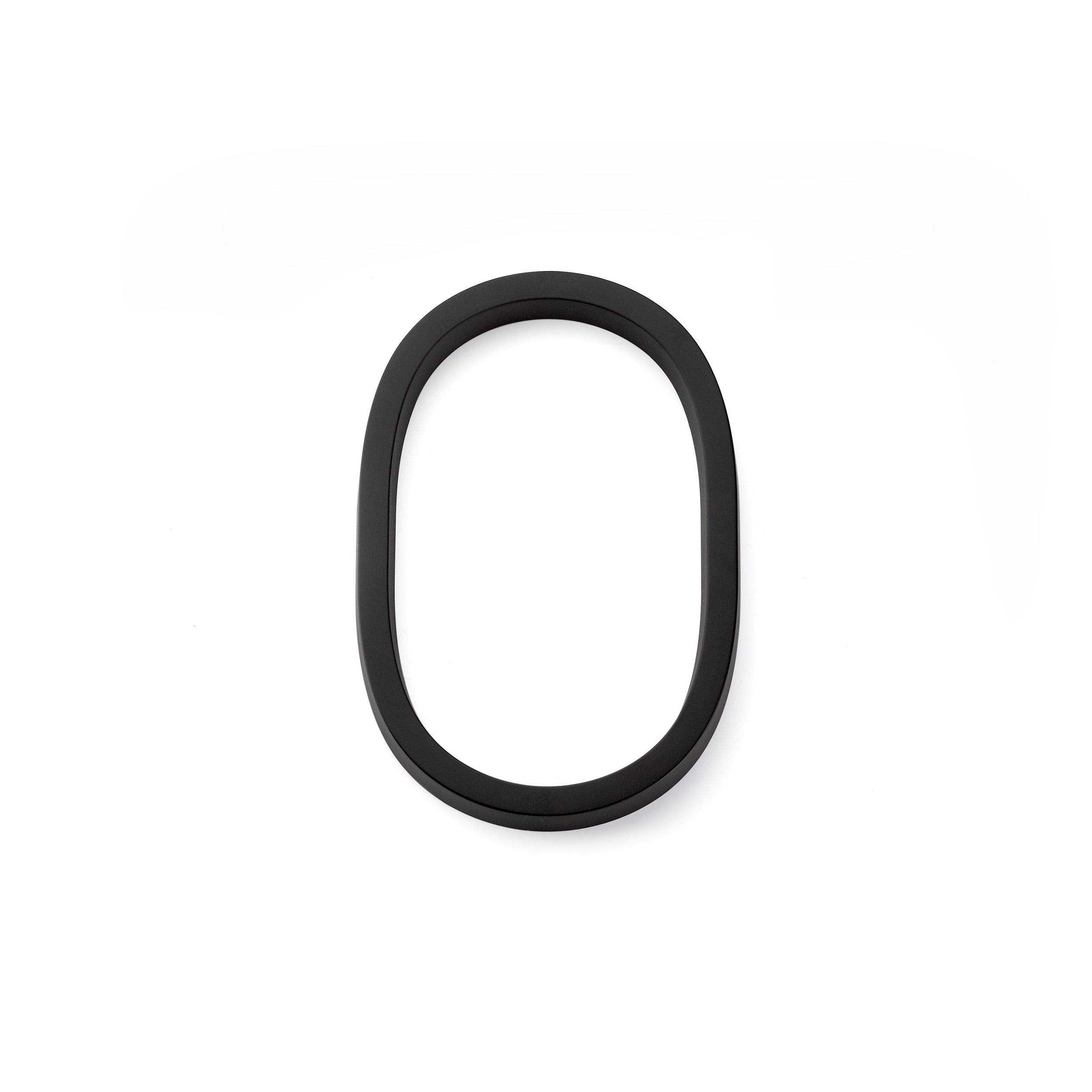 EMTEK Emtek 2830US19 Modern House Number 0 Flat Black