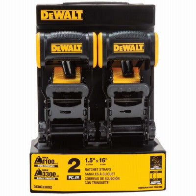 DEWALT Bcs International Inc. DXBC33002 Ratchet Strap 2 Pack