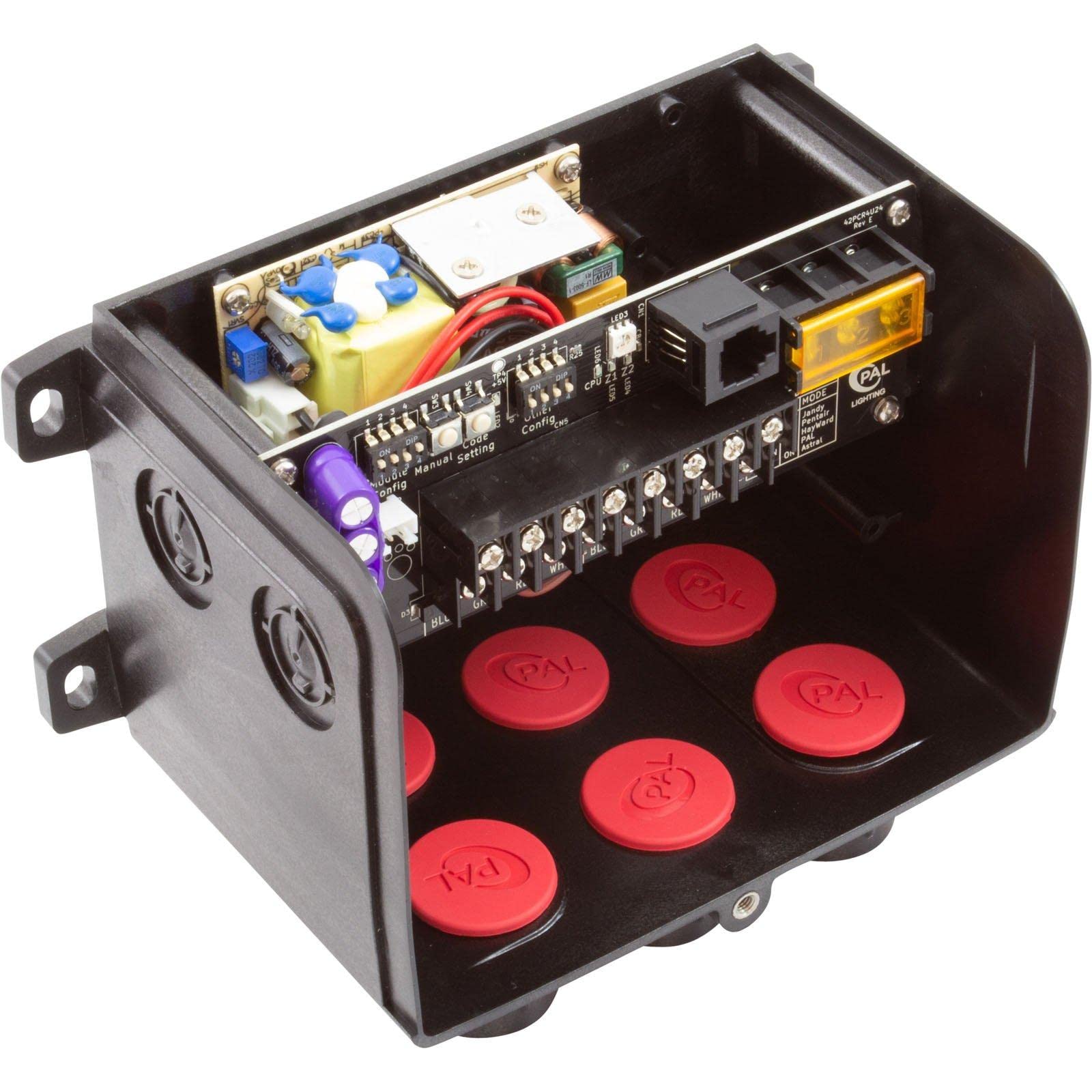 PAL LIGHTING PAL Lighting 64-PCR-2Z-65 Dual Zone 4Wire Drvr/Xformer w/Remote, 24VDC, 65W