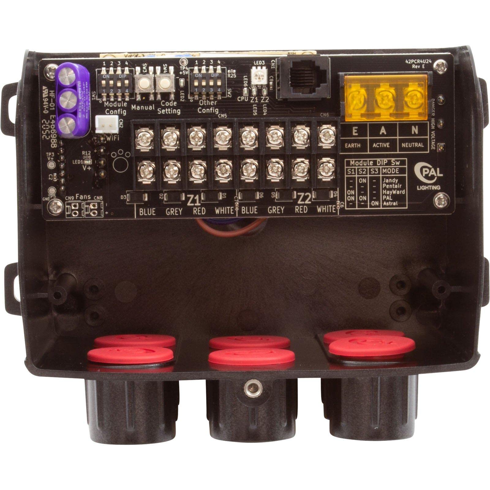 PAL LIGHTING PAL Lighting 64-PCR-2Z-65 Dual Zone 4Wire Drvr/Xformer w/Remote, 24VDC, 65W