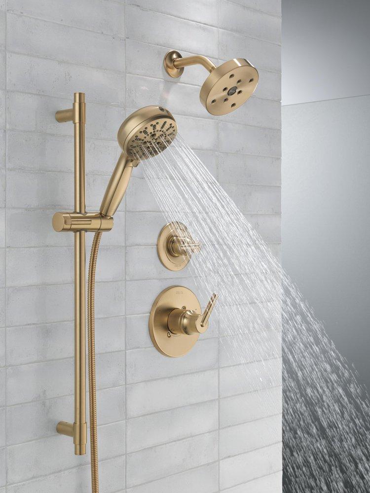 DELTA FAUCET Delta Faucet 51584-CZ-PR Universal Showering Components: 7-Setting Slide Bar Hand Shower with