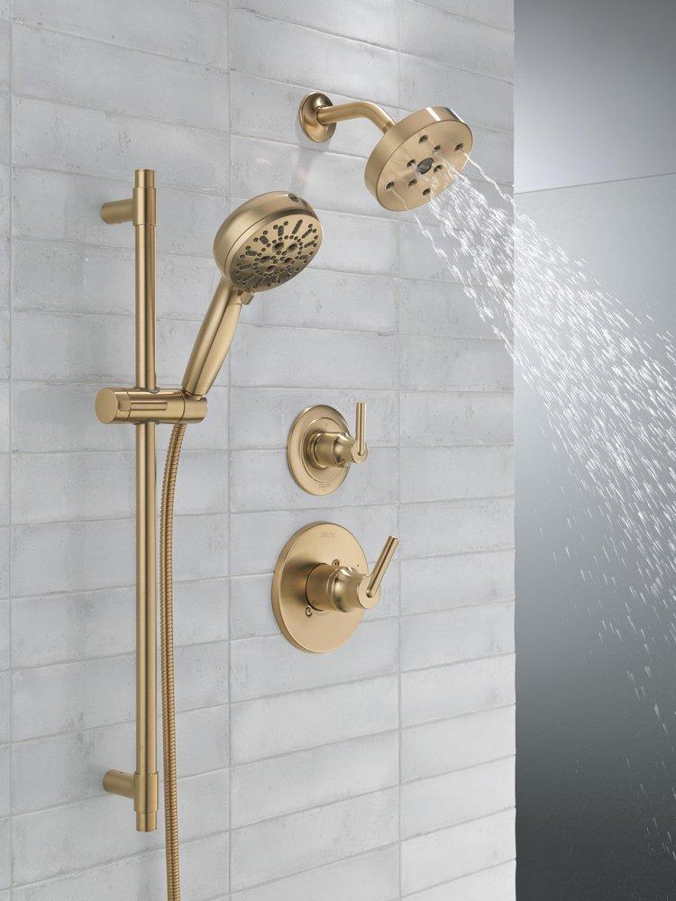 DELTA FAUCET Delta Faucet 51584-CZ-PR Universal Showering Components: 7-Setting Slide Bar Hand Shower with