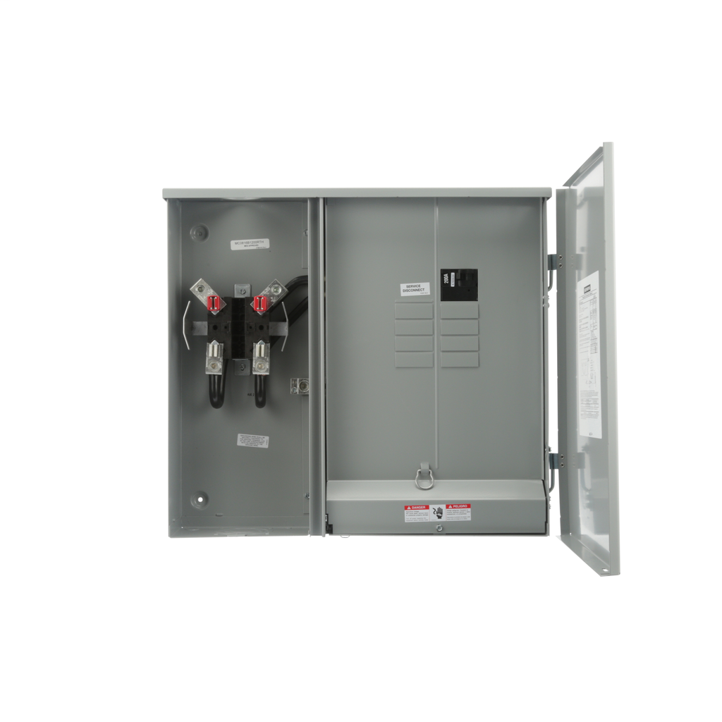 SIEMENS Siemens MC0816B1200RTH 120/240 VAC 200 Amp 1-Phase 3-Wire Ringless Combination Meter Load Center