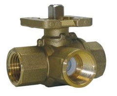 Johnson Controls VG1841FS Ball Valve 3-Way Brass High Flow 46.8Cv Replacement VG1841FS