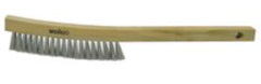 Weiler 44117 Plater's Brush Steel Fill 4 X 18 Rows Shoe Handle Made in The USA (Pack of 12)