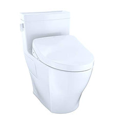 Toto MW6243056CEFG#01 Washlet+ Legato One-Piece Elongated 1.28 Gpf Toilet And Contemporary Washlet S550e Bidet Seat