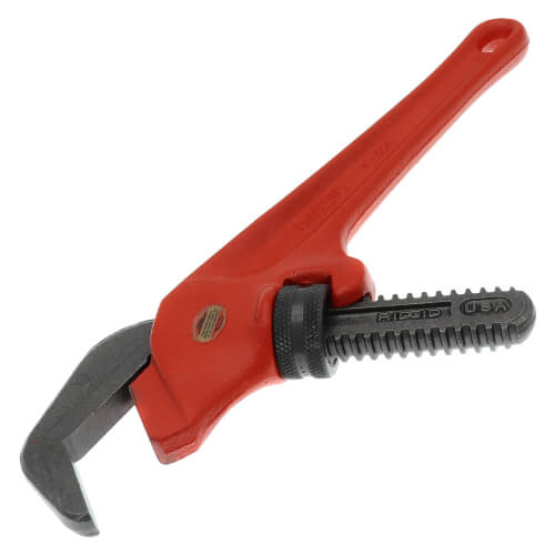 RIDGID 31305 E-110 9.5 Offset Hex Jaw Pipe Wrench Red