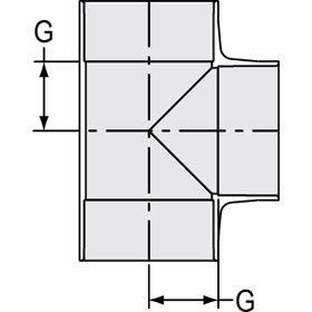 Spears P441-120 PVC DWV Vent Tee 12 Inch Hub