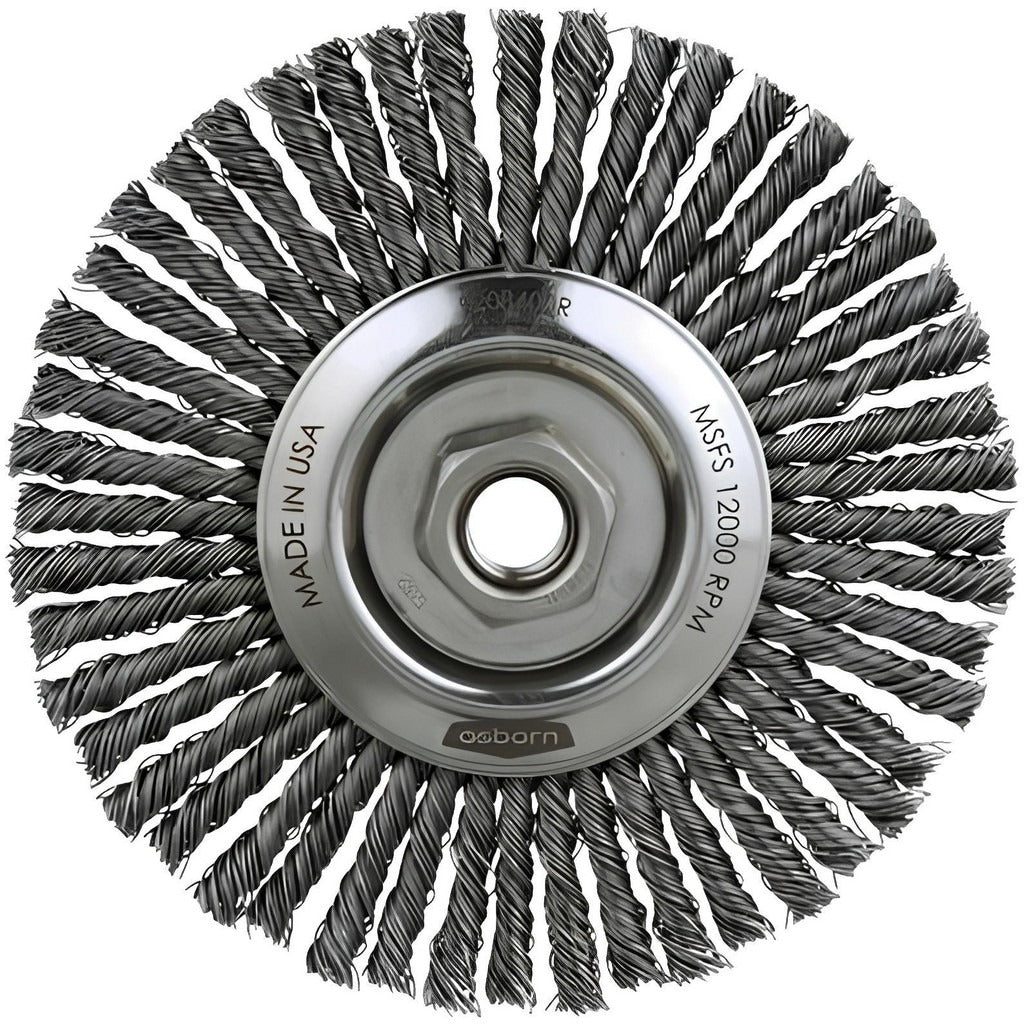 OSBORN Osborn 0002604800 Knotted Wire Wheel Brush 6.5 in