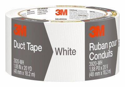 3M 3M Company 3920-WH White Duct Tape 1.88in X 20yd 12-pack