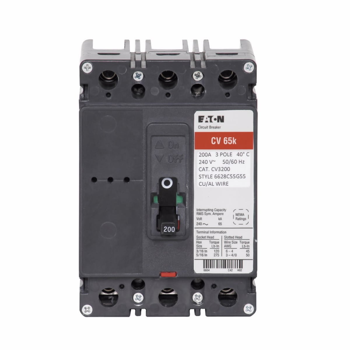 EATON Eaton CVS3100X CVS, 3P, 100 A, 240 V, 4