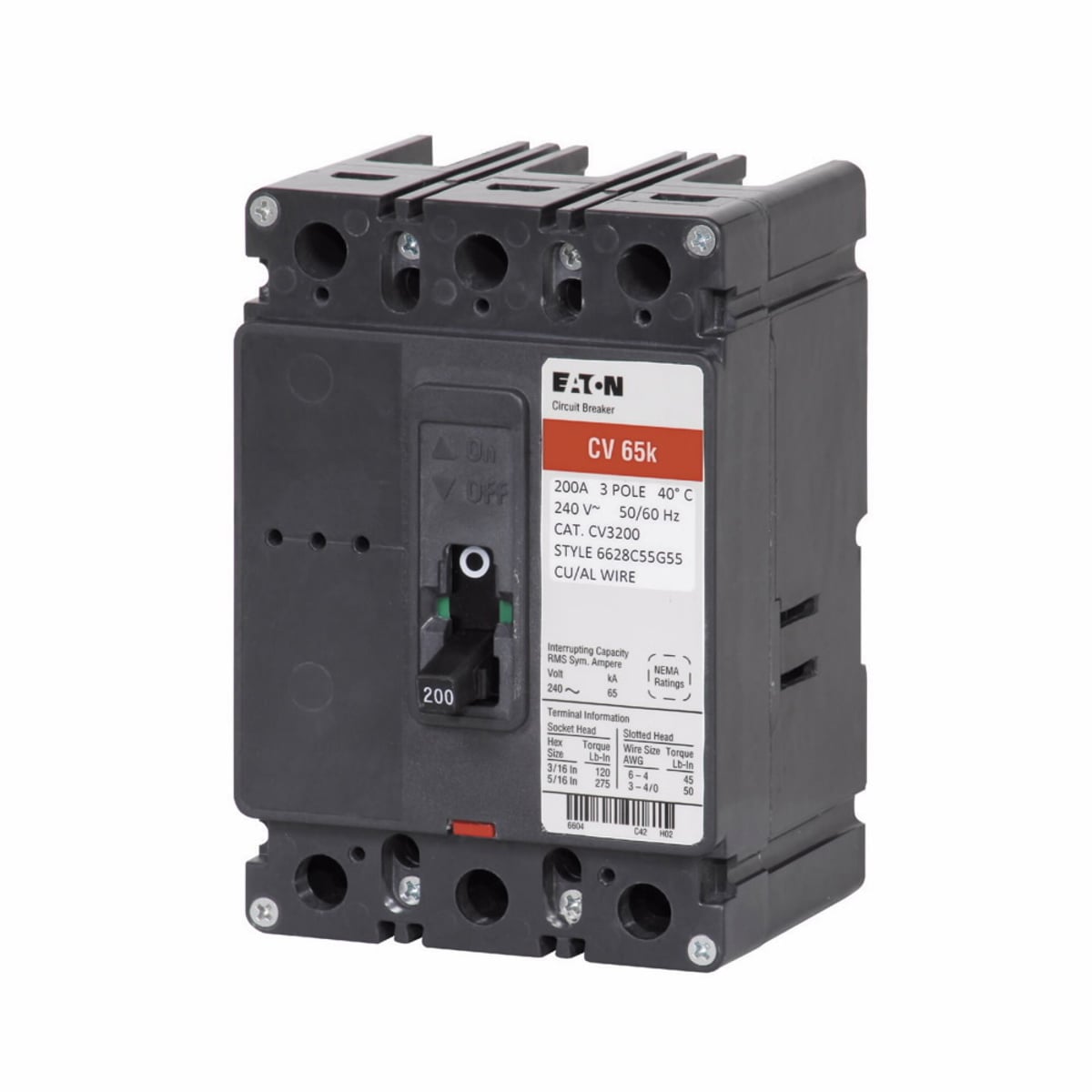 EATON Eaton CVS3100X CVS, 3P, 100 A, 240 V, 4
