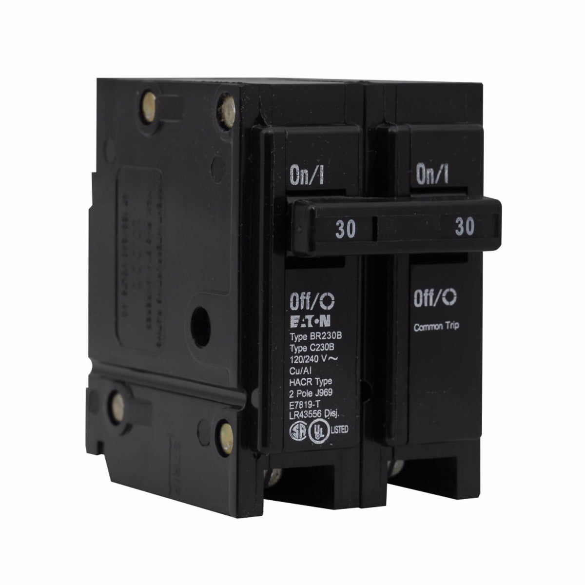EATON Eaton BR230B 1 Inch Type BR Plug-On Circuit Breaker 30 A (1 in) CHBR230B