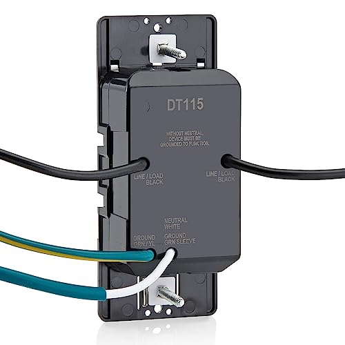 LEVITON Leviton DT115-1LW WH Single Pole Decimal Timer 15A (5-Key 2/5/10/15 Min)