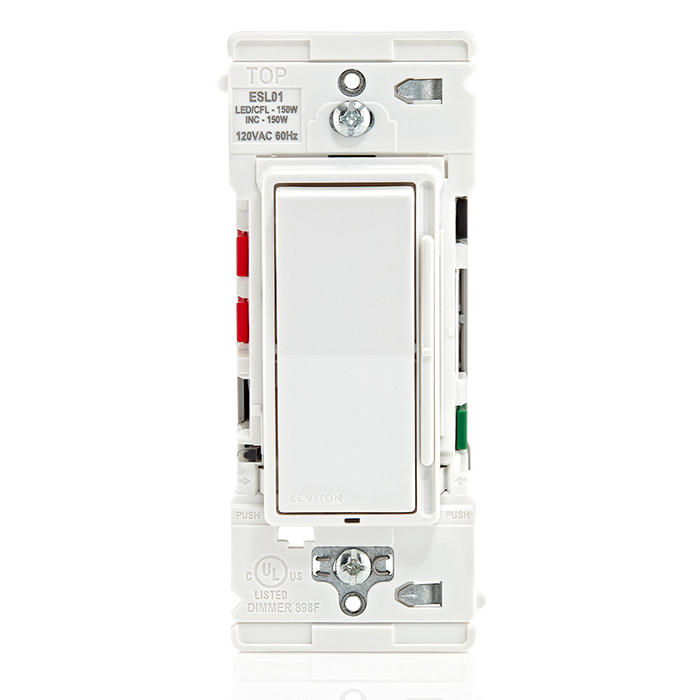 LEVITON Leviton ESL01-1LW Decora Lever Edge Rocker Slide Dimmer 150W (1 Pack)