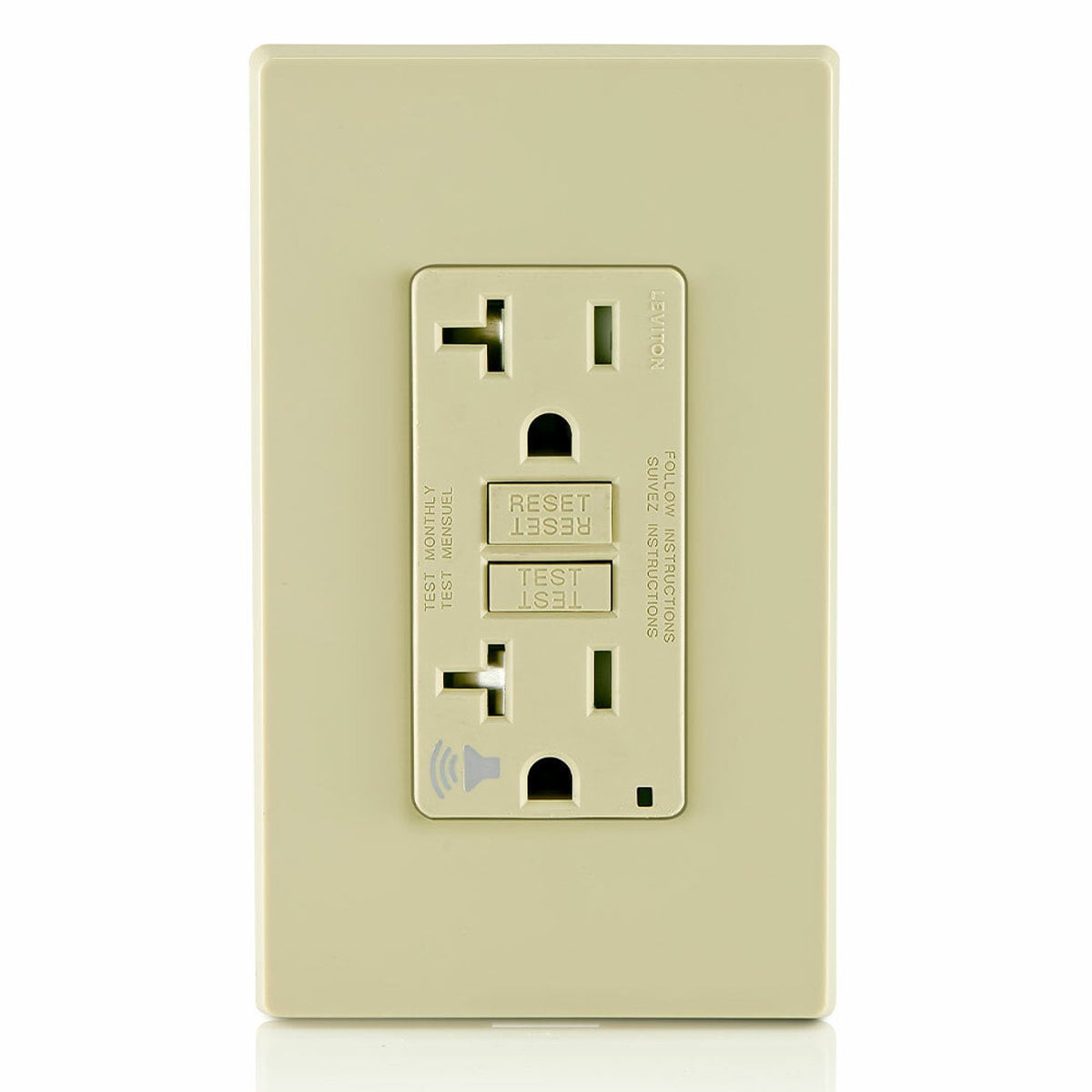 LEVITON Leviton GFTA2-I SmartlockPro Self-Test Slim GFCI 20 Amp (Slim) TRSGF20V