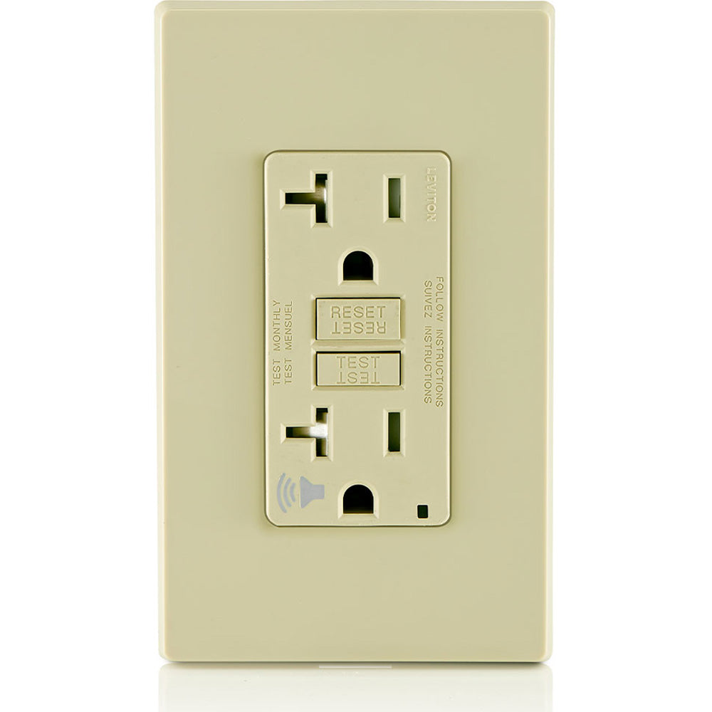 LEVITON Leviton GFTA2-I SmartlockPro Self-Test Slim GFCI 20 Amp (Slim) TRSGF20V