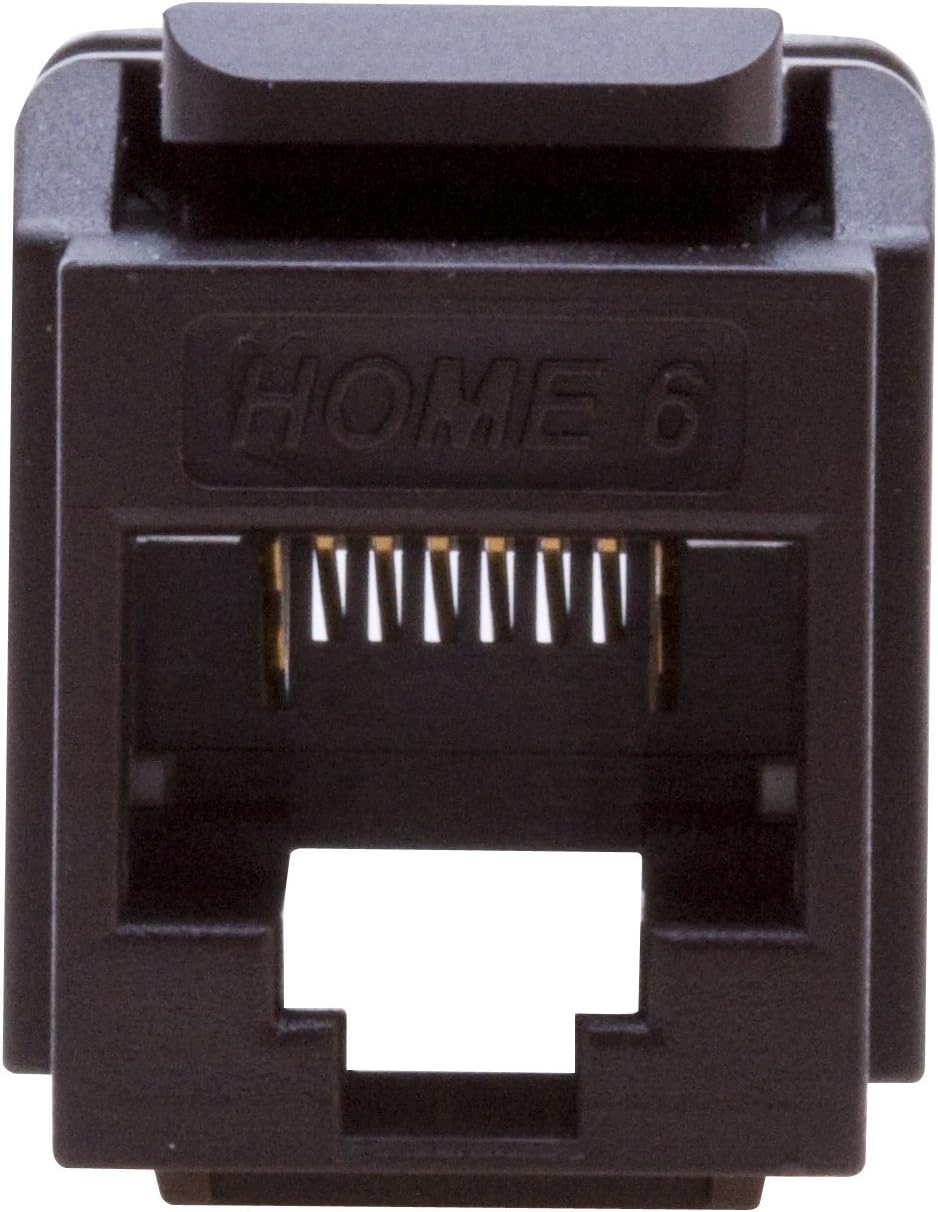 LEVITON Leviton 61HOM-RE6 Home 6 Snap-In Connector (1 Pack)