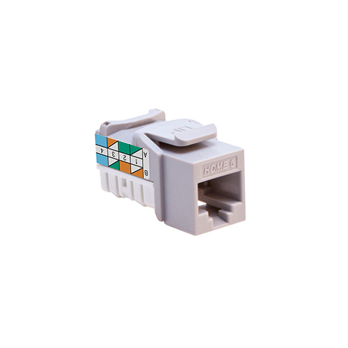 LEVITON Leviton 61HOM-RG6 Home 6 QuickPort Snap-In Jack Cat 6 (1 Port)