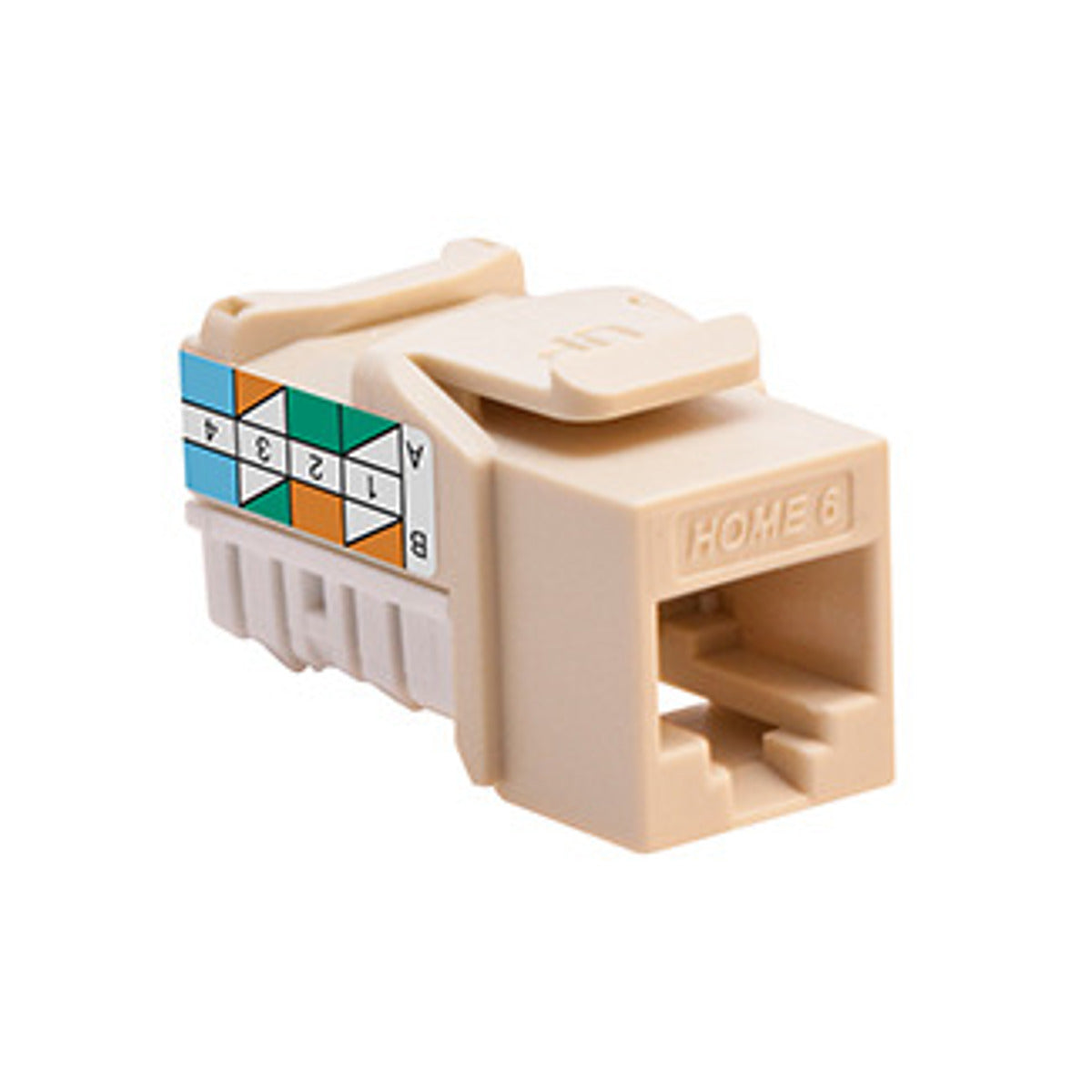 LEVITON Leviton 61HOM-RI6 Home 6 Snap-In Connector T568A/B Wiring (1 Pack)
